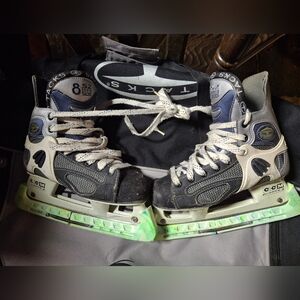CCM 852 Tacks Skates in Blue And Gray